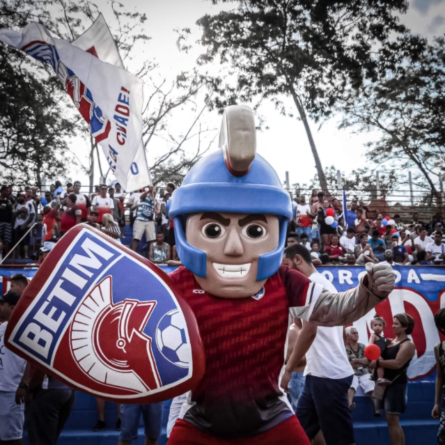 Mascote Guerreiro de Betim do Betim Futebol