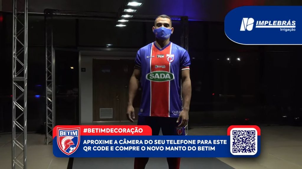 Novo uniforme de jogo do Betim Futebol