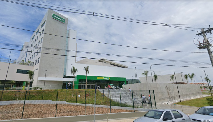 Hospital Unimed em Betim (Imagem Reprodução Street View)