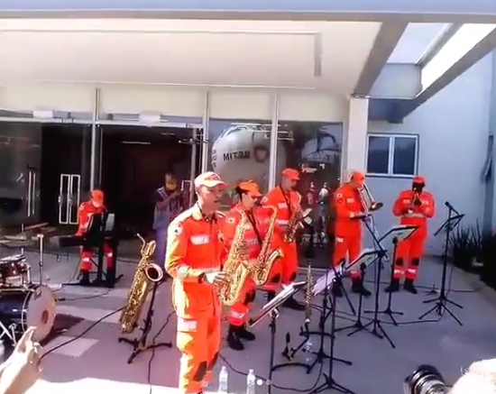 Orquestra dos Bombeiros Cecovid Betim (Imagem Reprodução Instagram)