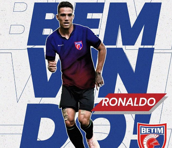Betim Futebol contrata lateral direito Ronaldo (Imagem Reprodução Instagram)