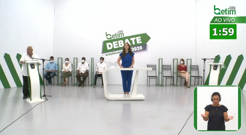 Betim, 9.nov.2020 - Candidatos a prefeito de Betim em debate realizado pelo portal Gira Betim (Imagem Reprodução/YouTube)