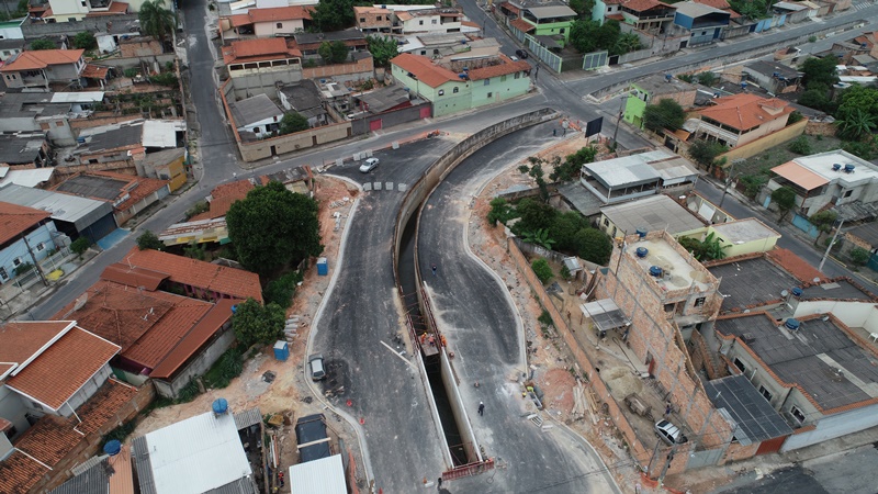 Avenida Vasco Santiago, em Betim (Imagem PMB/Divulgação)