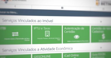 Portal de serviços da prefeitura de Betim para emissão de IPTU
