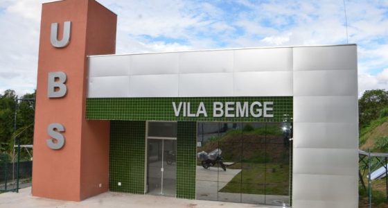 Fachada da Unidade Básica de Saúde do Vila Bemge, em Betim (MG)